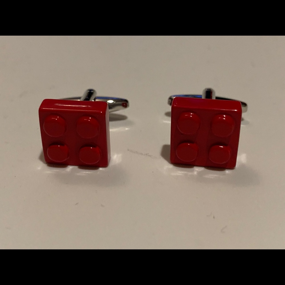 New Red Lego Cufflinks